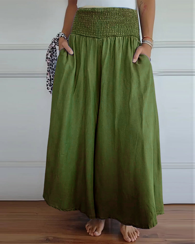 EMILIA – PANTALONI LARGI CONFORTABILI
