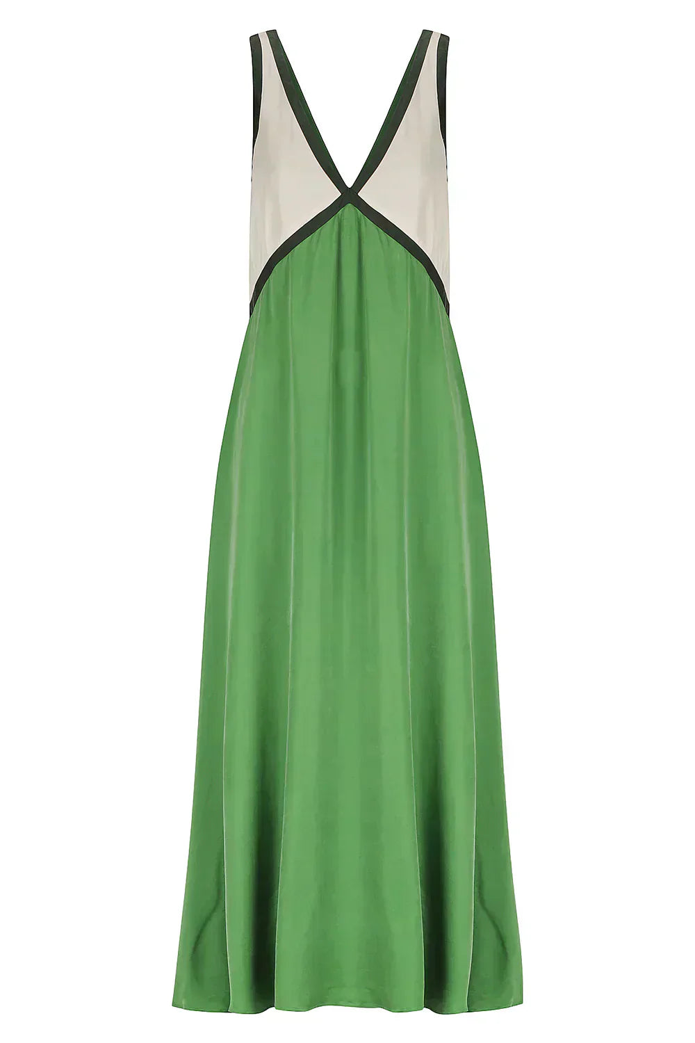Laken – Rochie Maxi Ușoară cu Decolteu în V