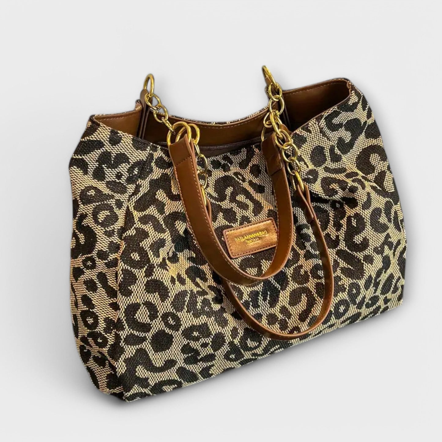 Geantă Canvas Leopard