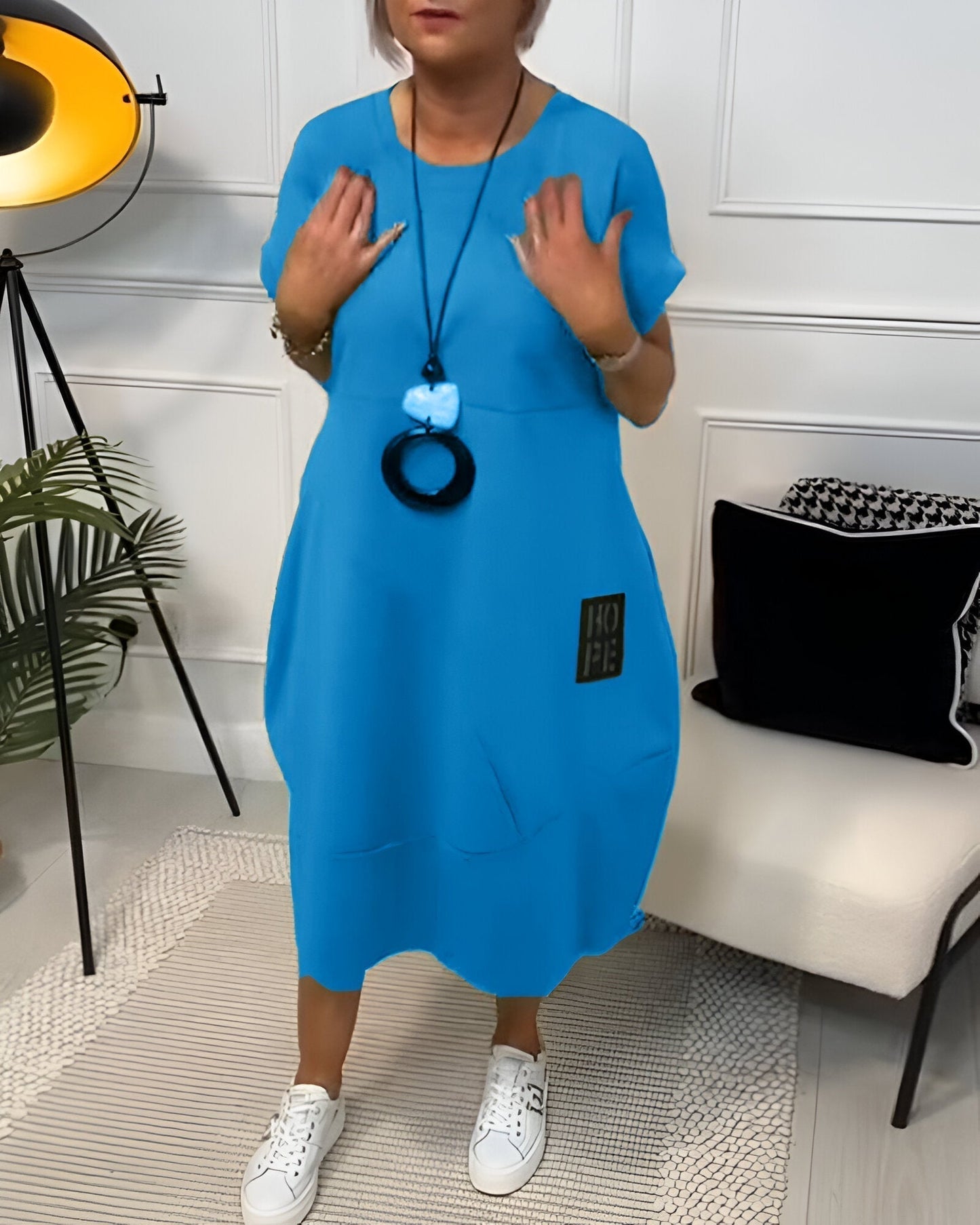 Bessie – Rochie Midi Confortabilă
