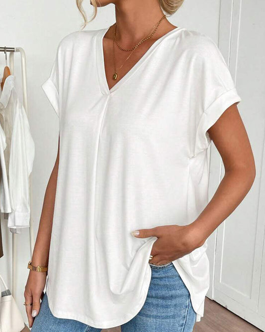 ESTRID - TRICOU SCURT DIN PATCHWORK, STILAT