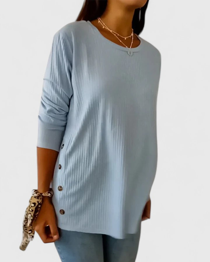 RILEY – TOP RELAXAT CU BUTON PE LATERAL