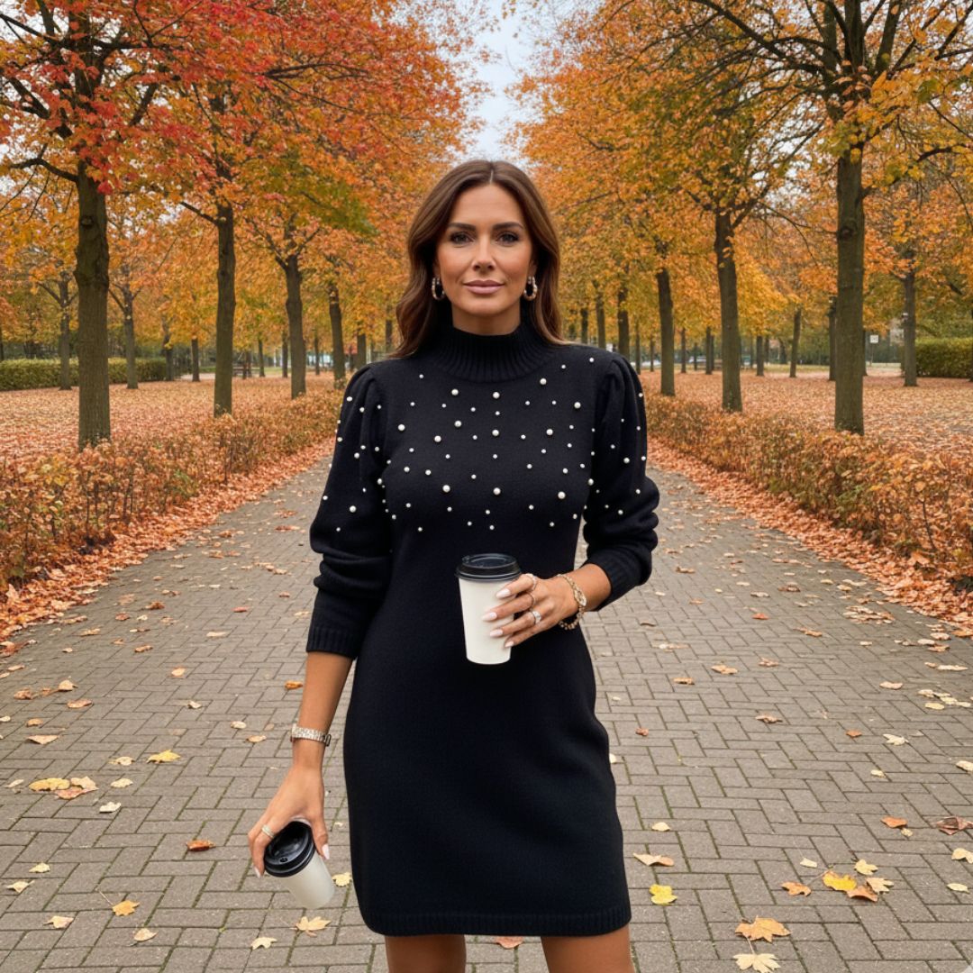 Amaliah | Rochie Caldă cu Detalii Elegante