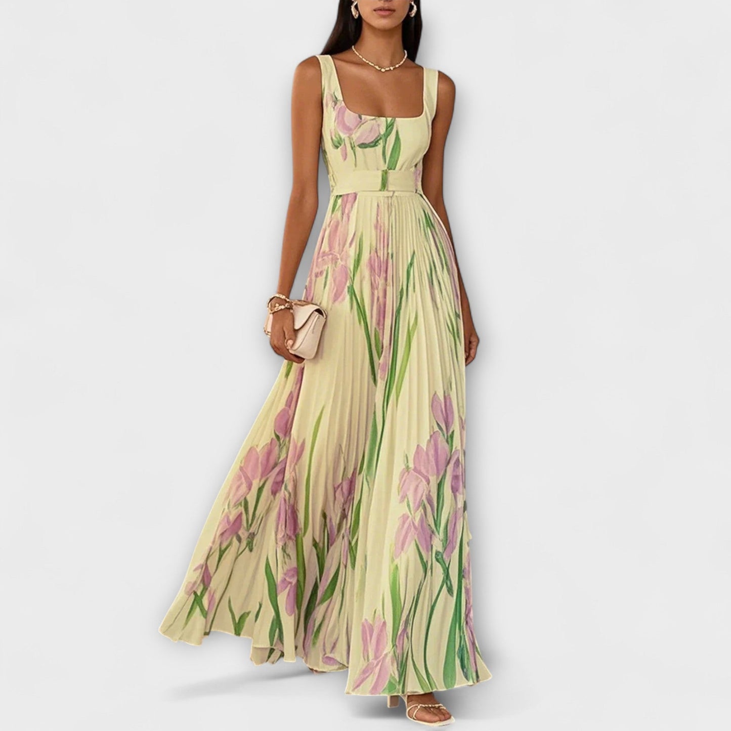 SOFIA – ROCHIE MAXI DE ELEGANȚĂ ÎN FLORILE