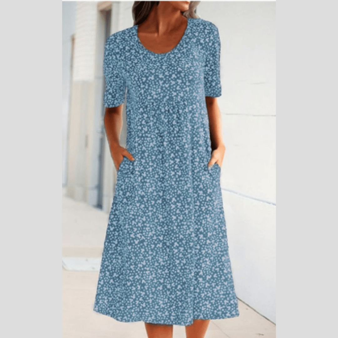 WINNY - ROCHIE MIDI CHIC CU STIL FLORAL