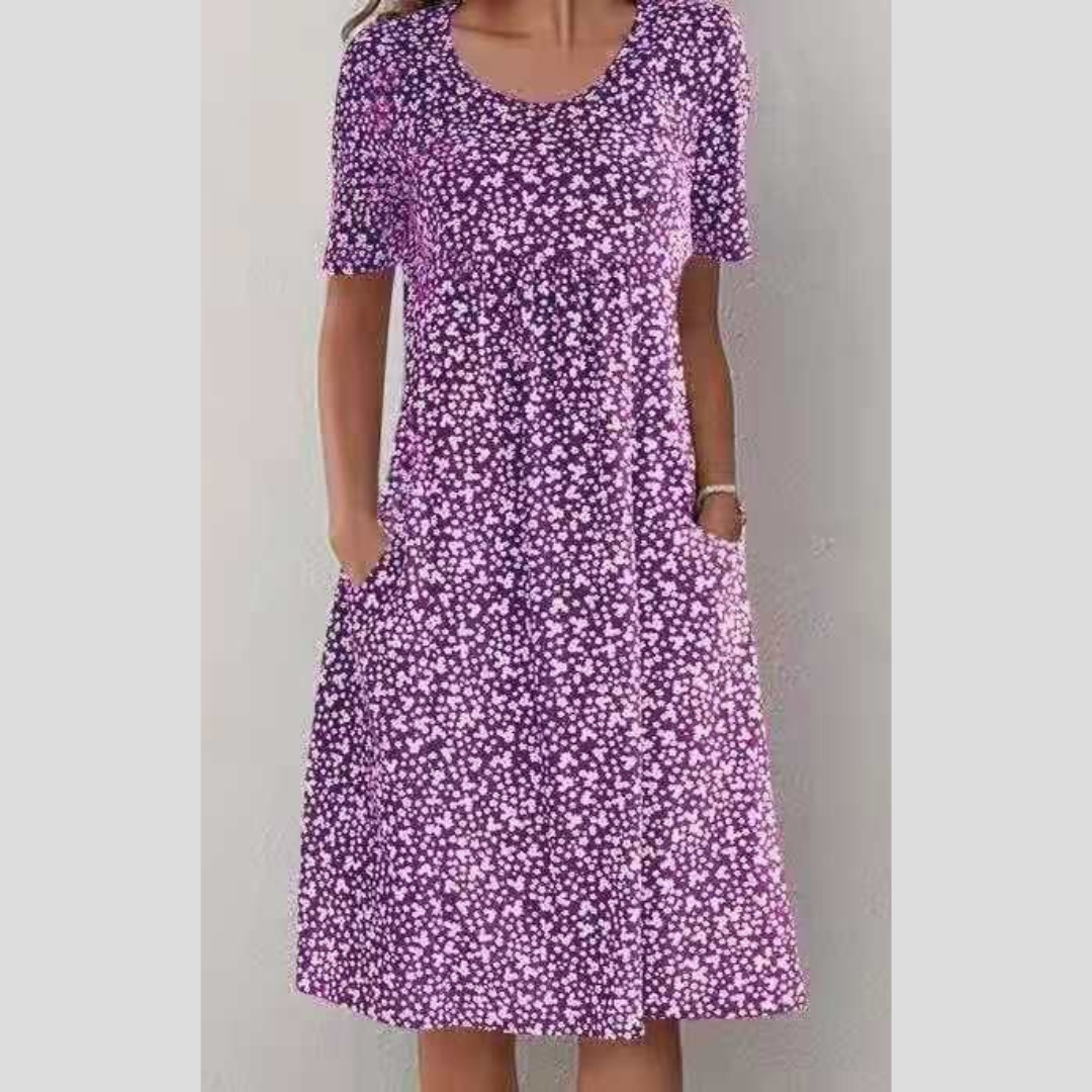 WINNY - ROCHIE MIDI CHIC CU STIL FLORAL