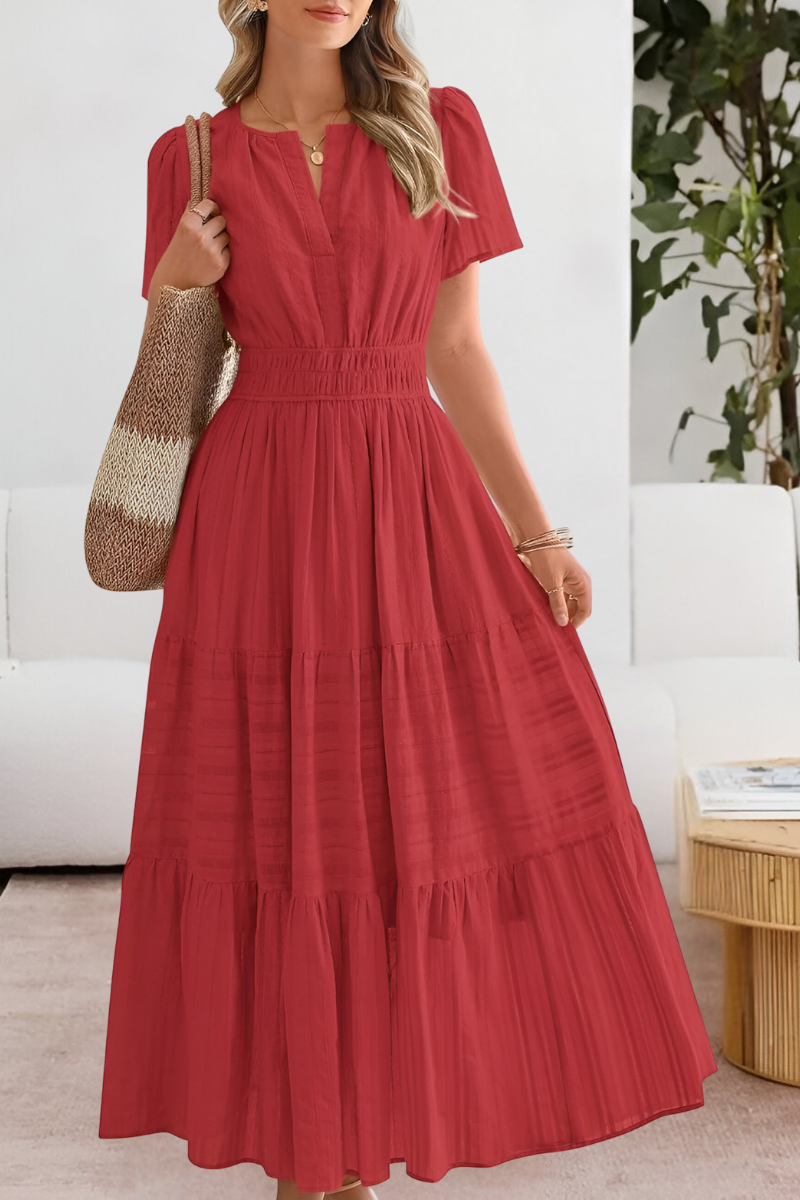 FREYA – ROCHIE MAXI CU VOLANE ȘI FARMEC ÎN SOARE