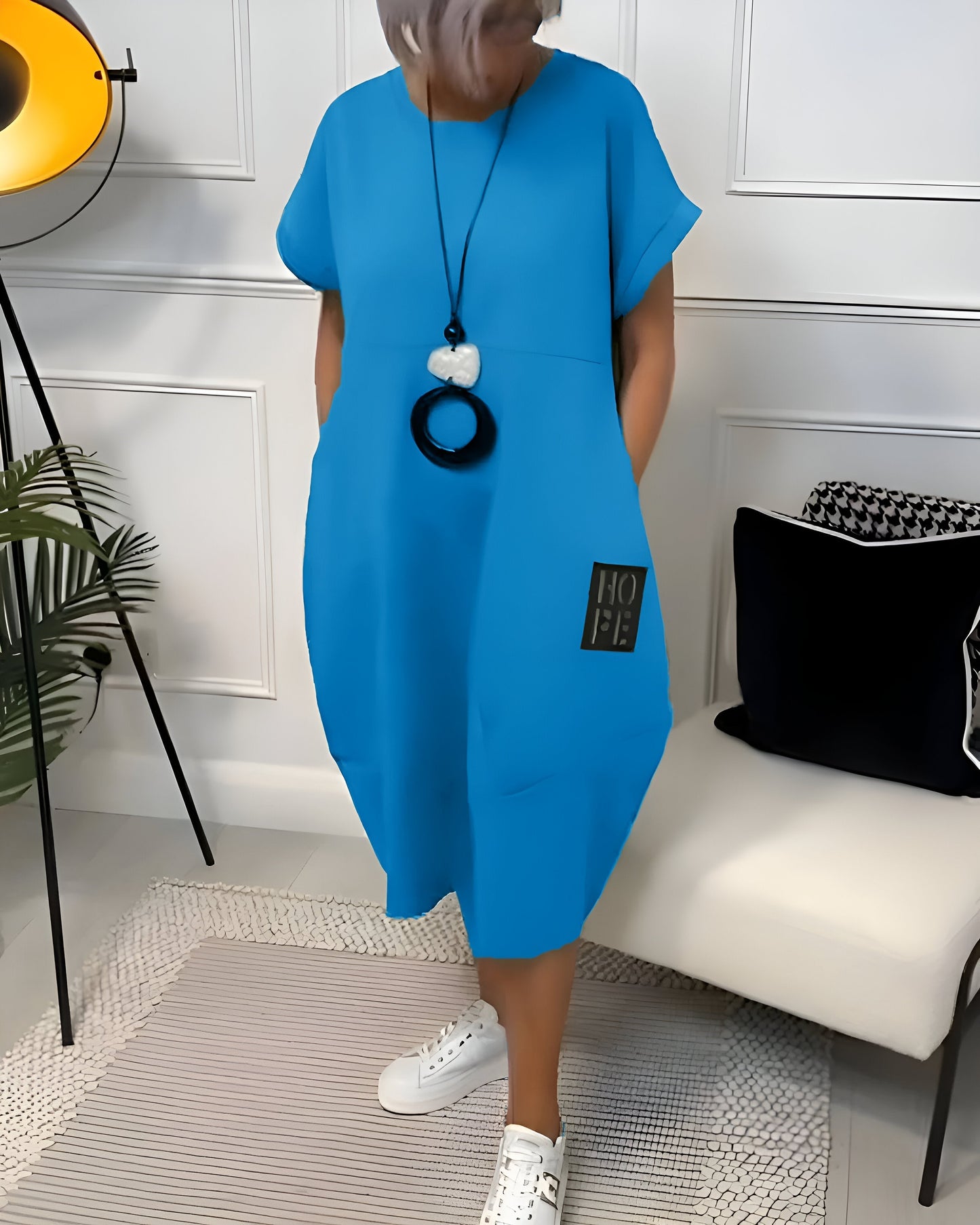Bessie – Rochie Midi Confortabilă