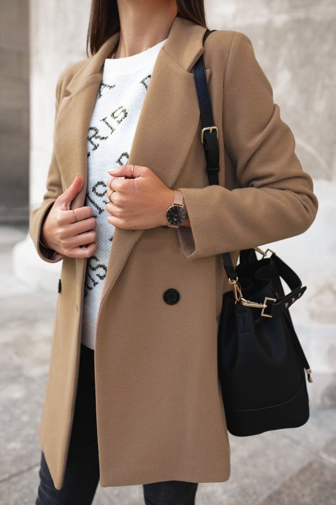 Teresa™ Palton Elegant cu Rever