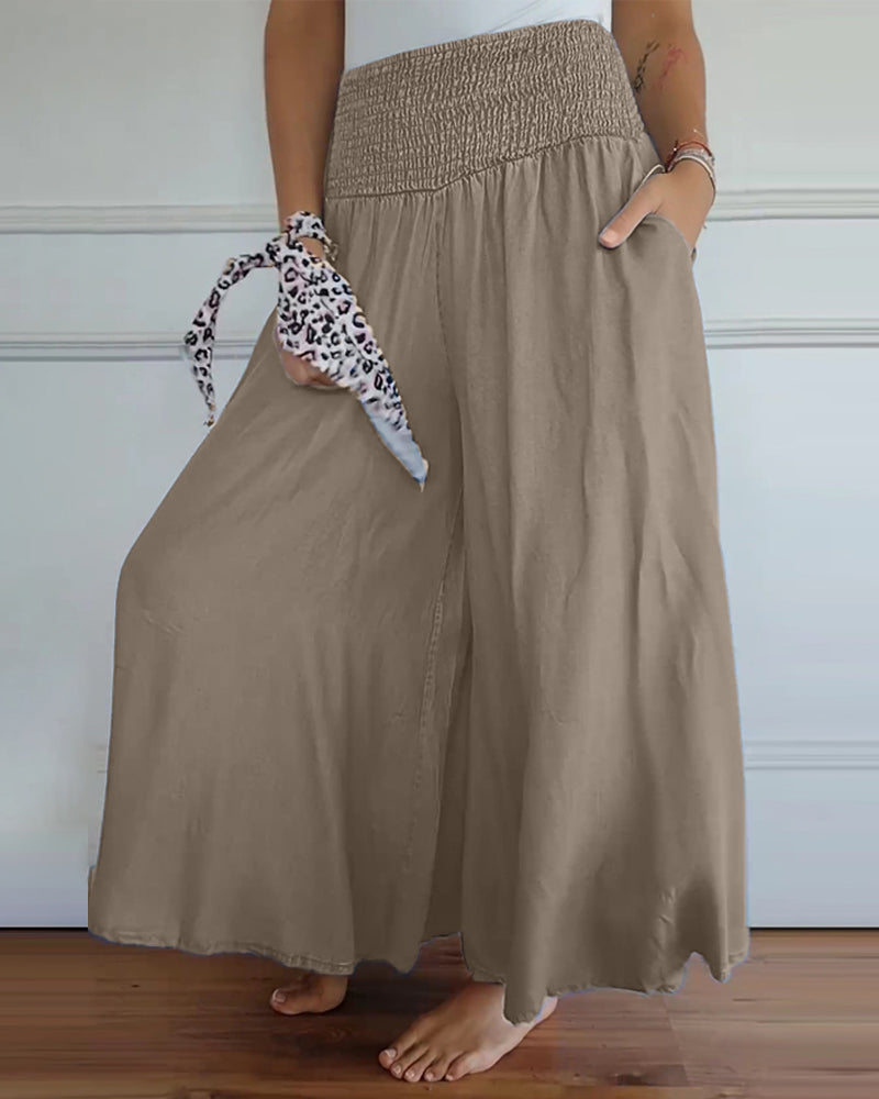 EMILIA – PANTALONI LARGI CONFORTABILI