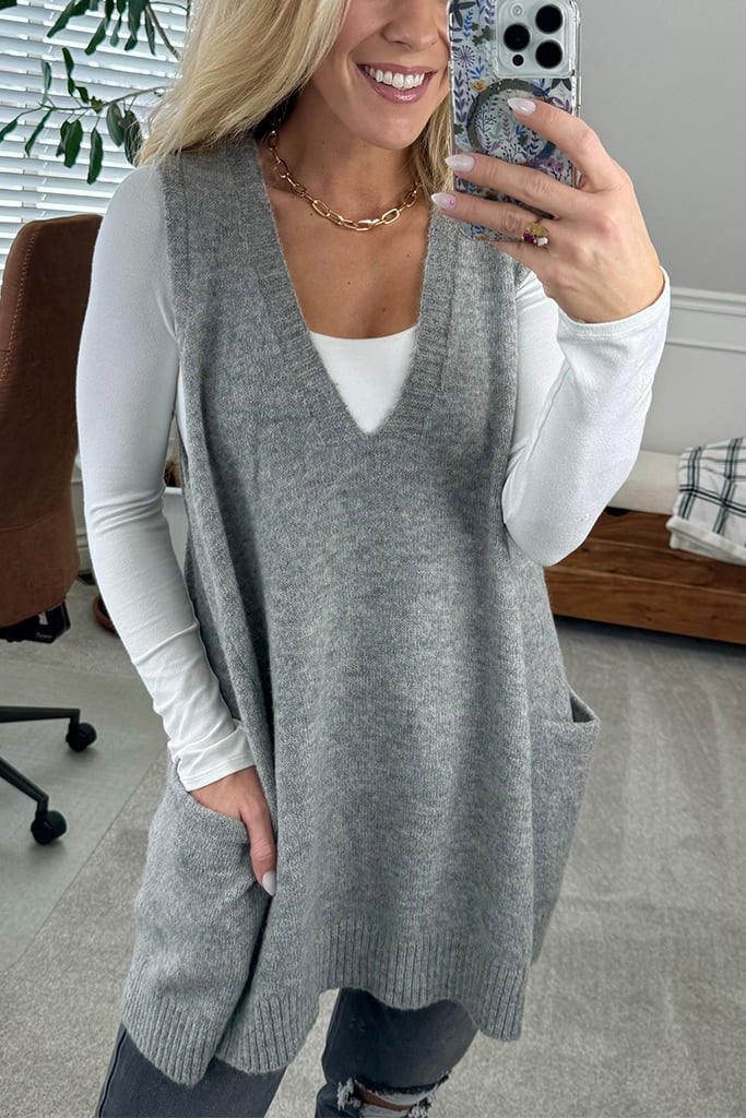 PALOMA – VESTĂ DIN TRICOU CU BUZUNARE CONFORTABILĂ