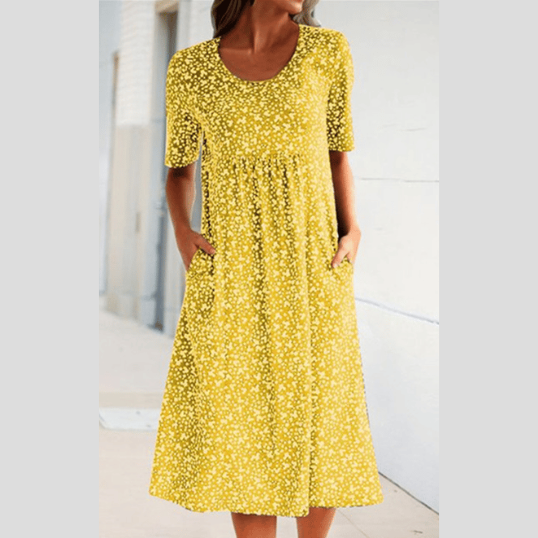 WINNY - ROCHIE MIDI CHIC CU STIL FLORAL