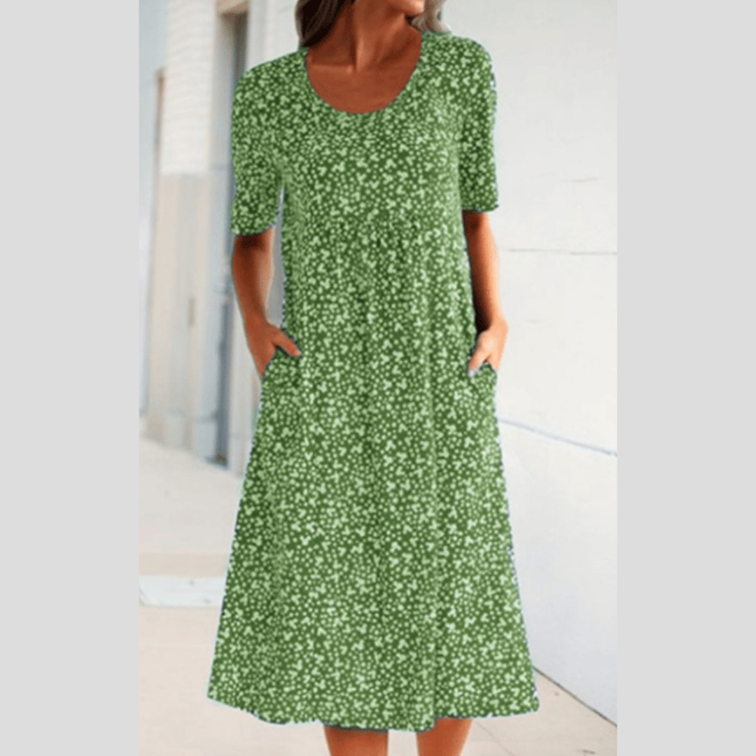 WINNY - ROCHIE MIDI CHIC CU STIL FLORAL