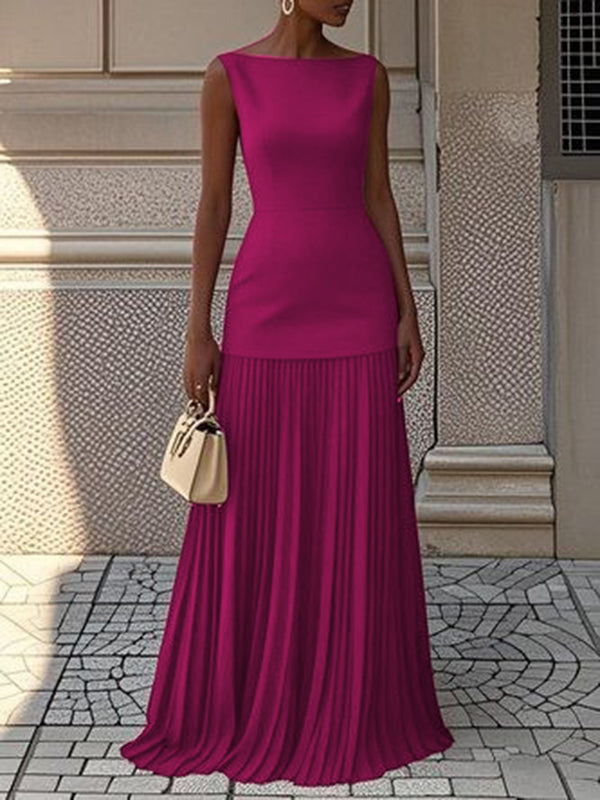 JULIET – ROCHIE MAXI FĂRĂ MÂNECI CU ELEGANȚĂ TIMPLESĂ