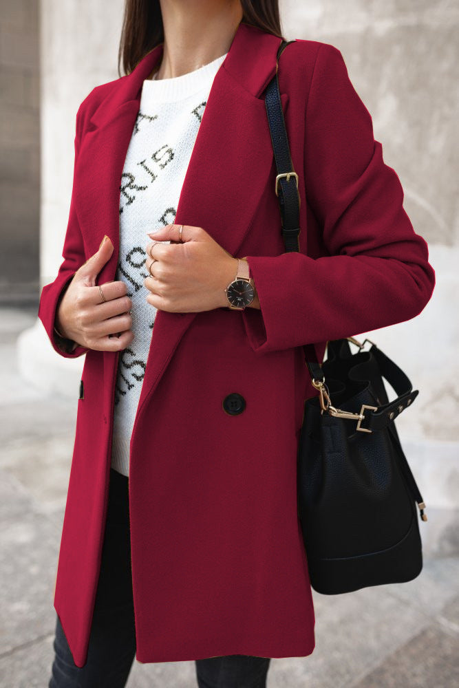 Teresa™ Palton Elegant cu Rever