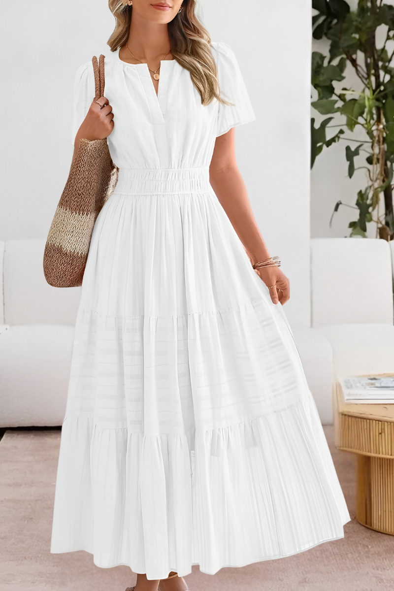FREYA – ROCHIE MAXI CU VOLANE ȘI FARMEC ÎN SOARE