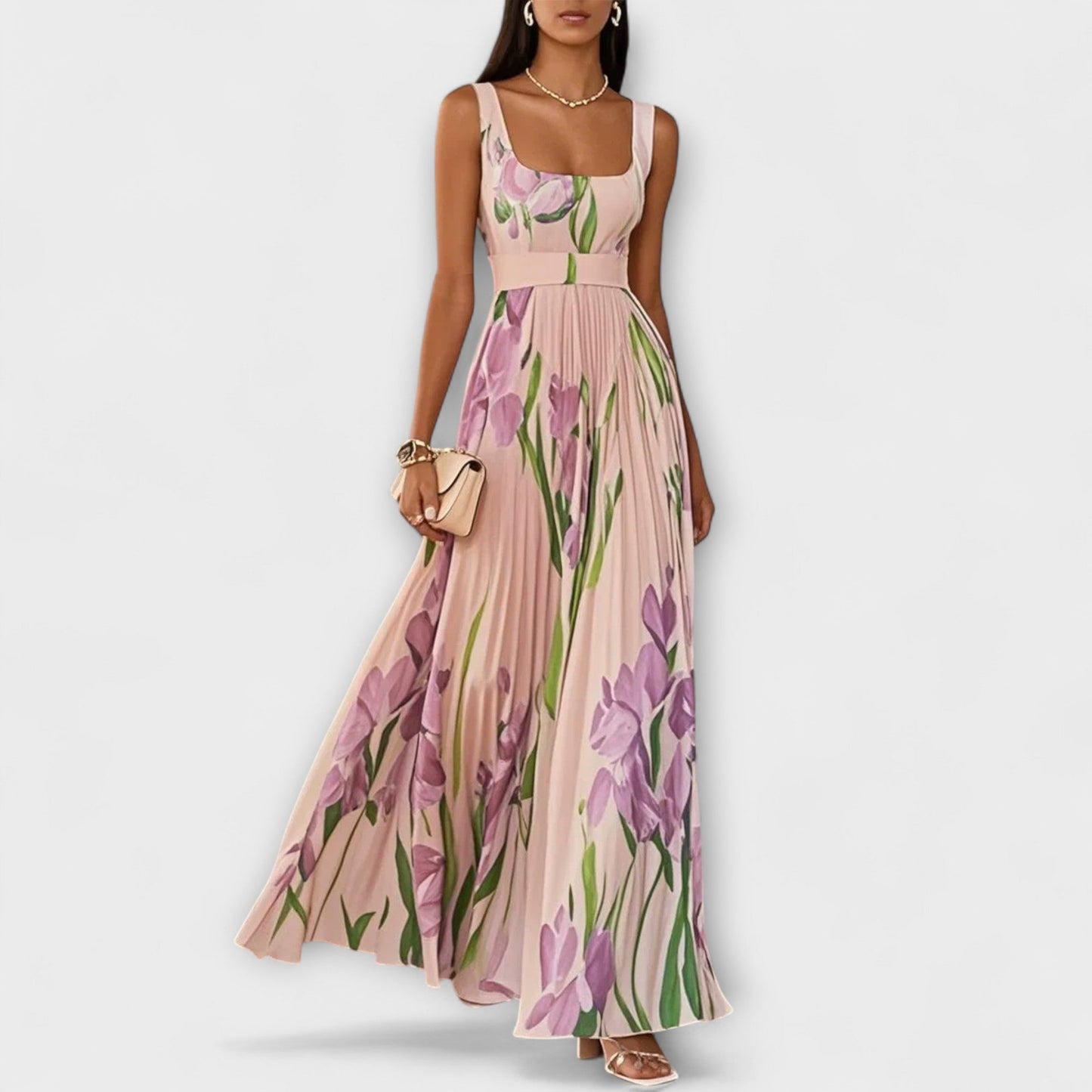 SOFIA – ROCHIE MAXI DE ELEGANȚĂ ÎN FLORILE
