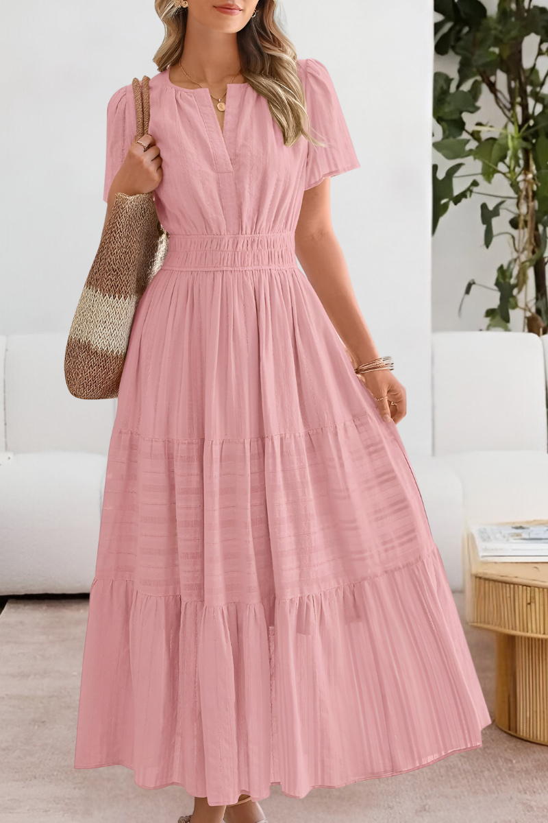 FREYA – ROCHIE MAXI CU VOLANE ȘI FARMEC ÎN SOARE