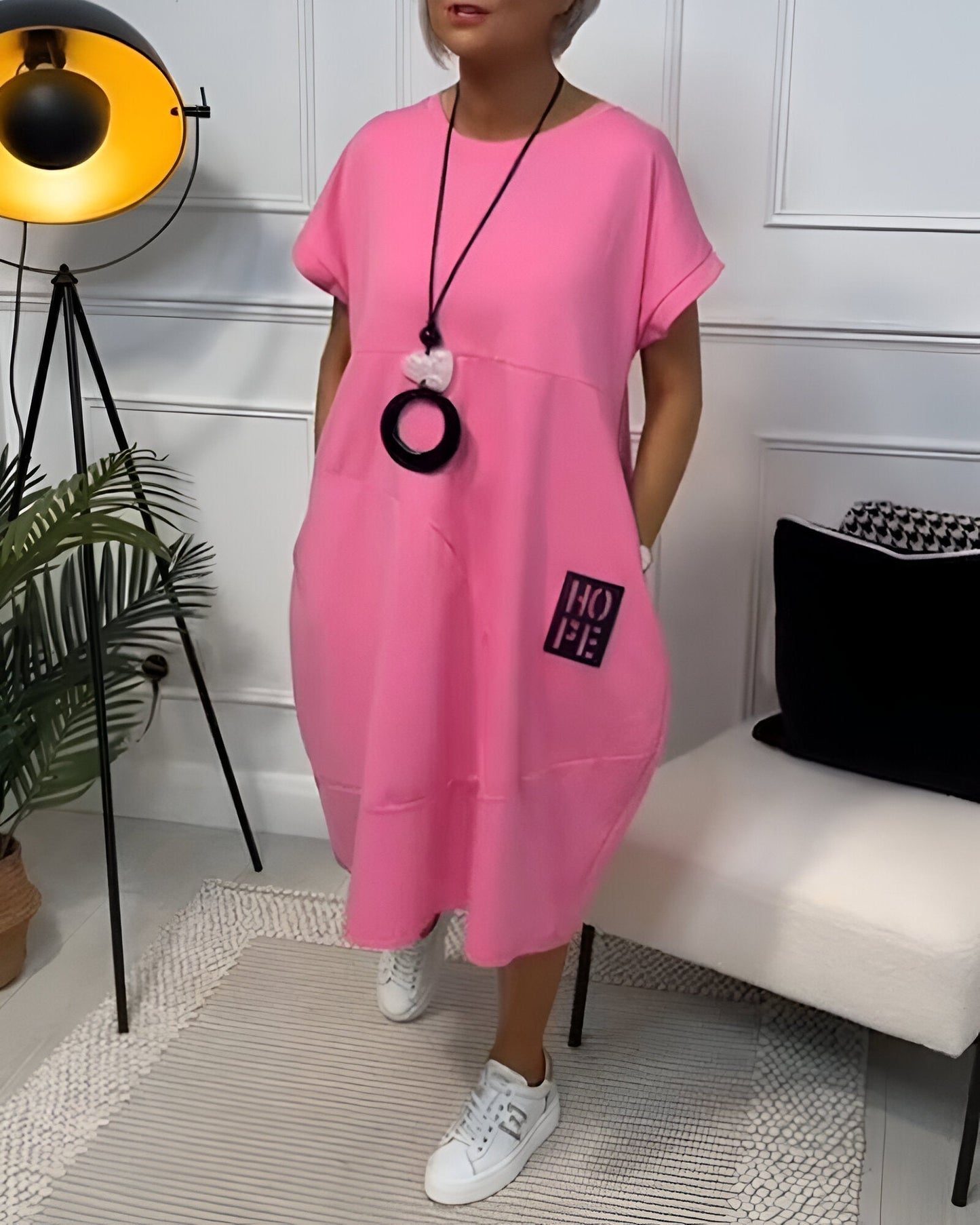 Bessie – Rochie Midi Confortabilă