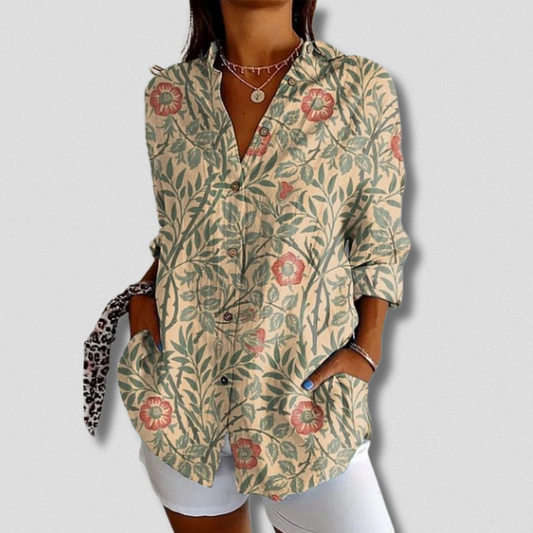 Fallon | Cămașă cu Mâneci Lungi și Model Floral