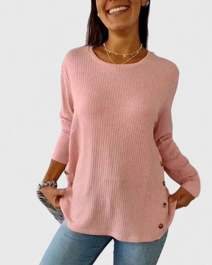 RILEY – TOP RELAXAT CU BUTON PE LATERAL