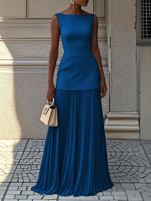 JULIET – ROCHIE MAXI FĂRĂ MÂNECI CU ELEGANȚĂ TIMPLESĂ