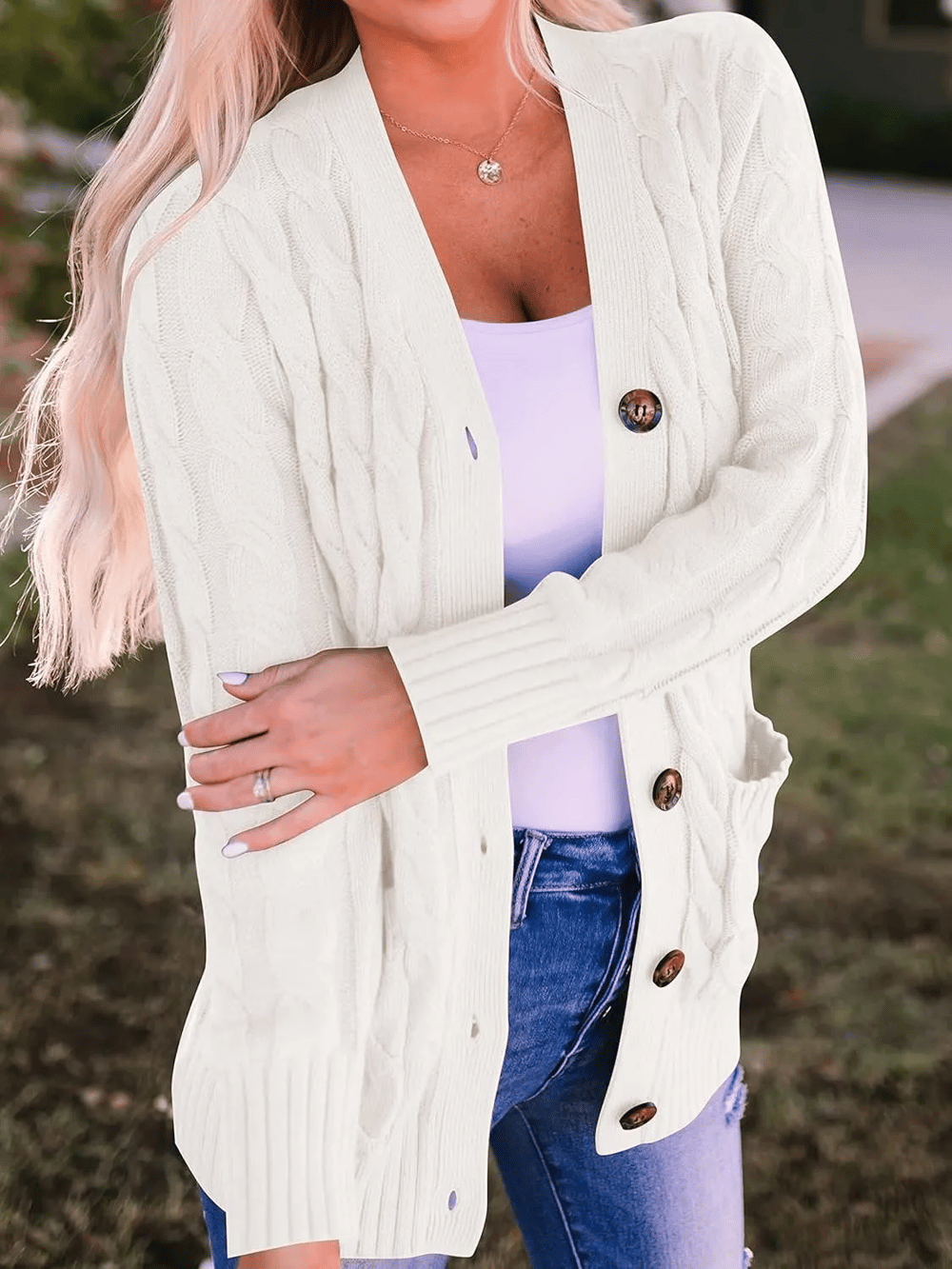 MARZENA | Cardigan confortabil cu tricot
