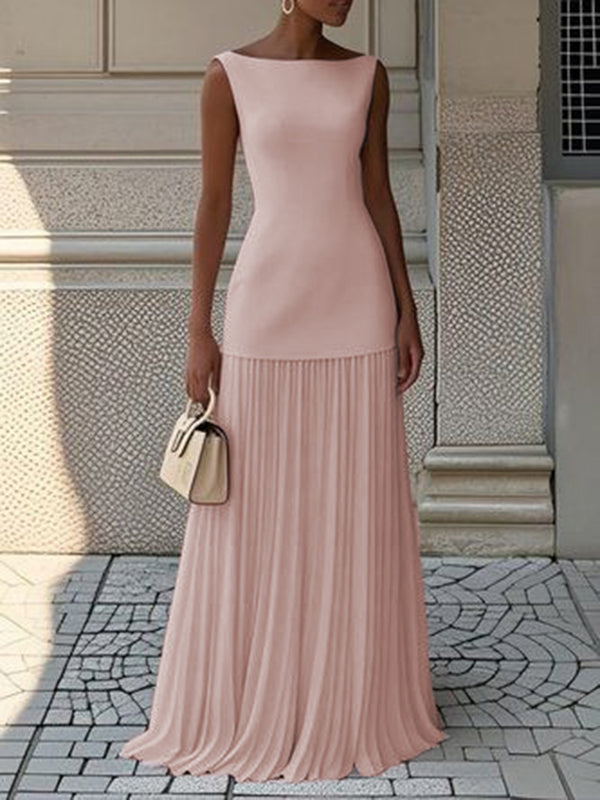 JULIET – ROCHIE MAXI FĂRĂ MÂNECI CU ELEGANȚĂ TIMPLESĂ