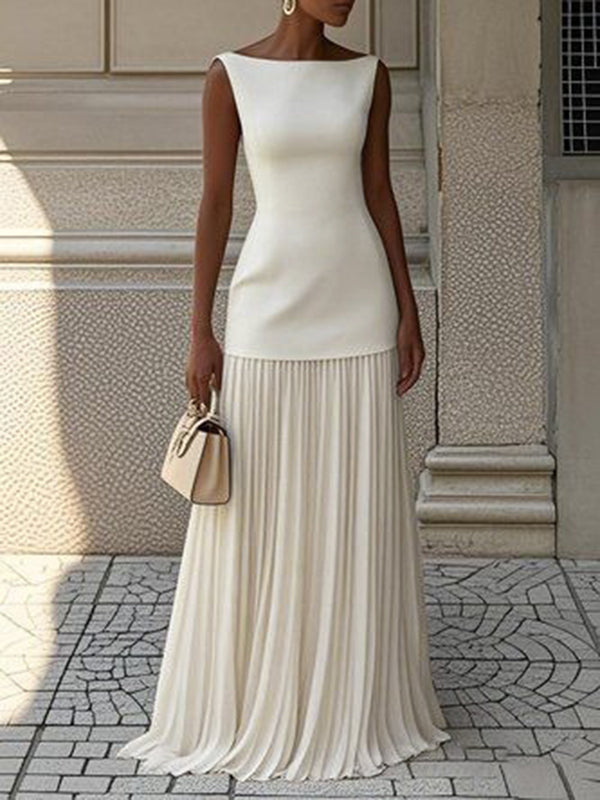 JULIET – ROCHIE MAXI FĂRĂ MÂNECI CU ELEGANȚĂ TIMPLESĂ
