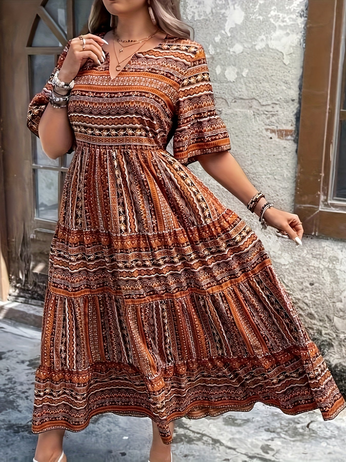 Marina - Rochie Etno Fluidă