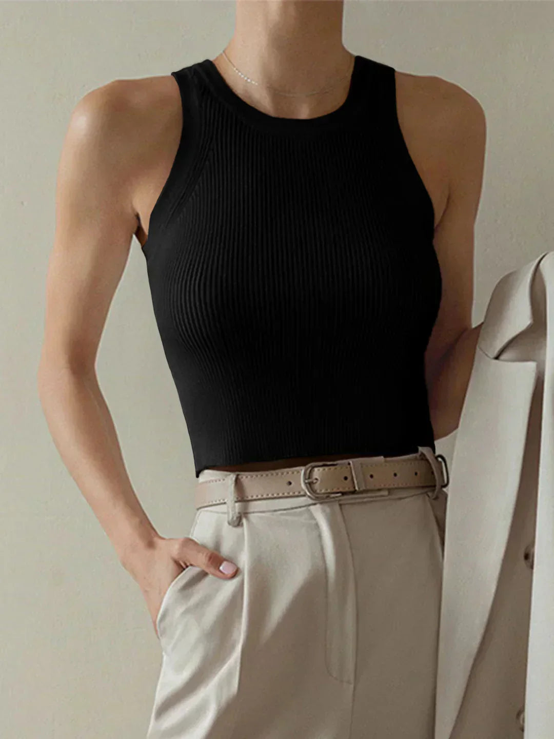 Pulover Striped Solid