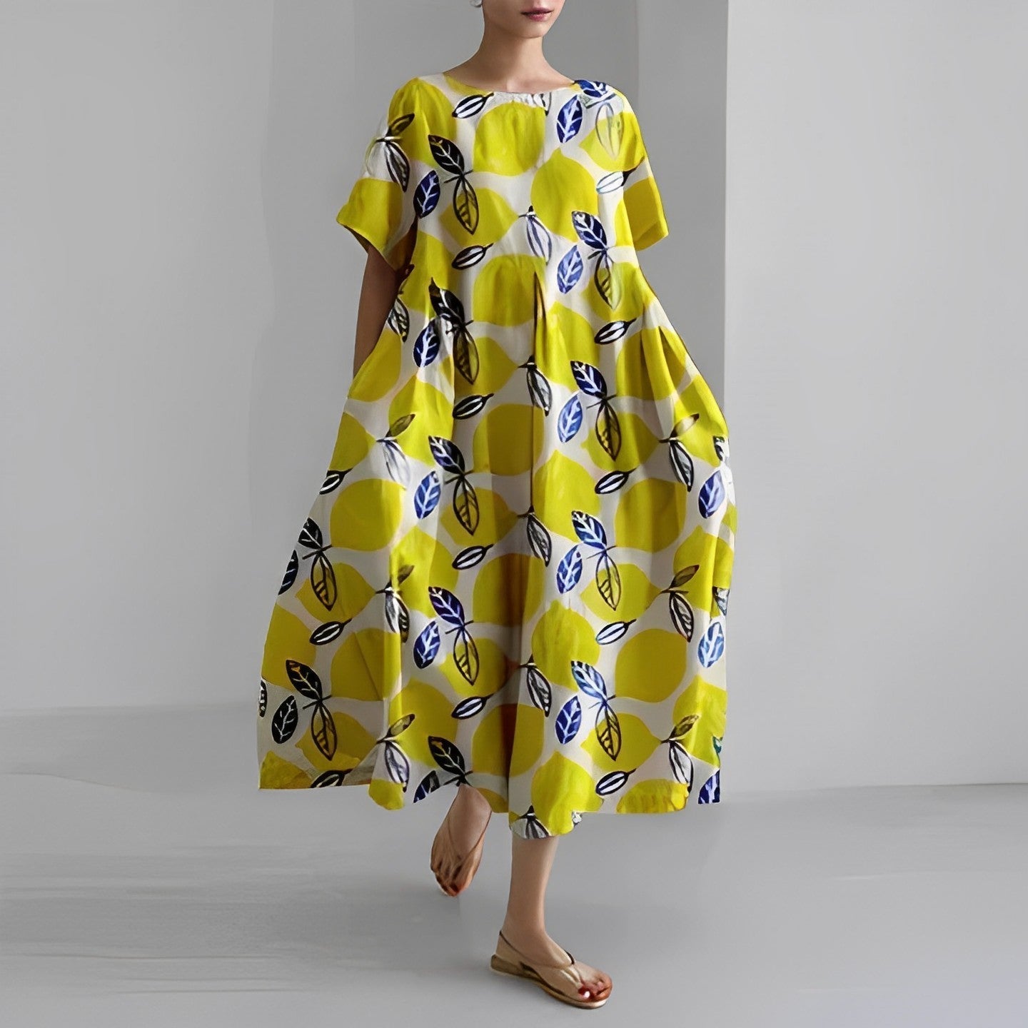 Daisy - Rochie Maxi Largă Retro Big Swing