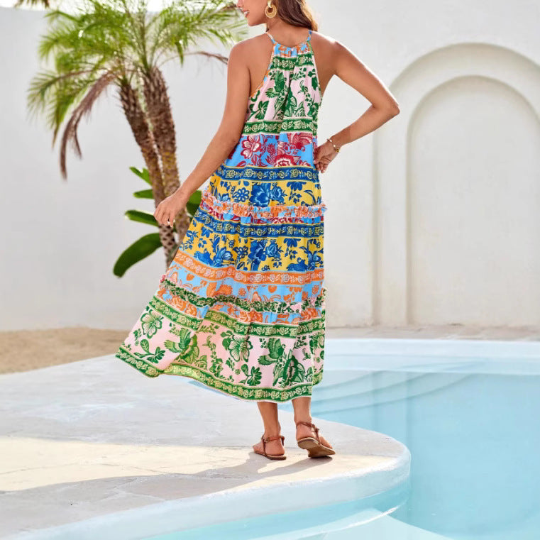 LAYLA – ROCHIE MAXI HALTER BOHO BLOOM