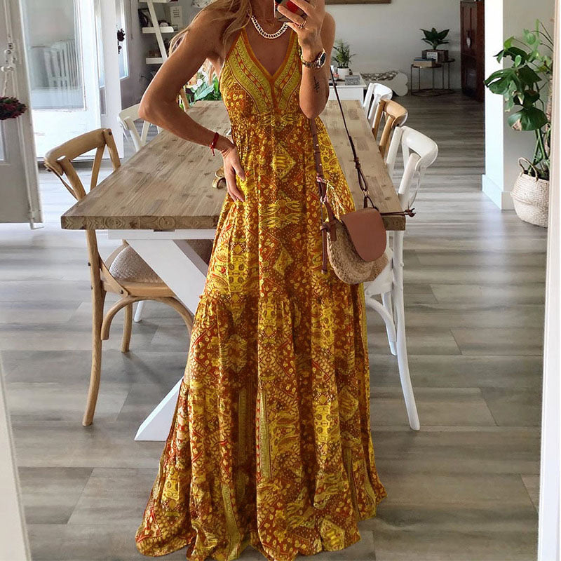 Kairi – Rochie Boho fără Mâneci
