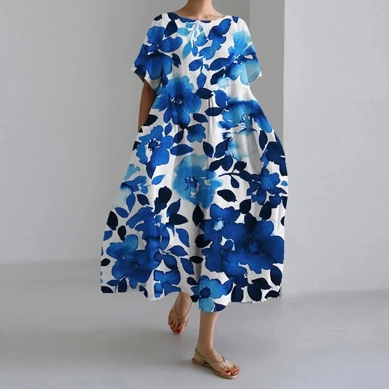 Daisy - Rochie Maxi Largă Retro Big Swing
