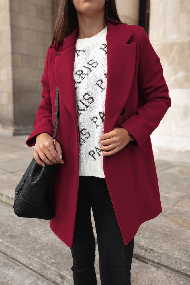 Teresa™ Palton Elegant cu Rever