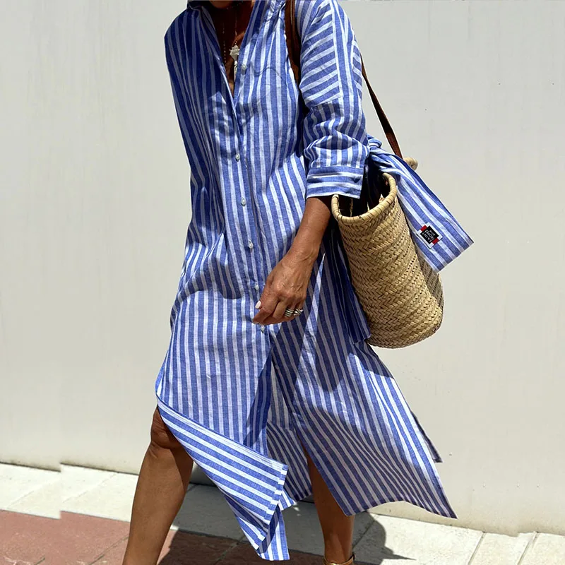 Navyah – Rochie Urbană cu Cămașă