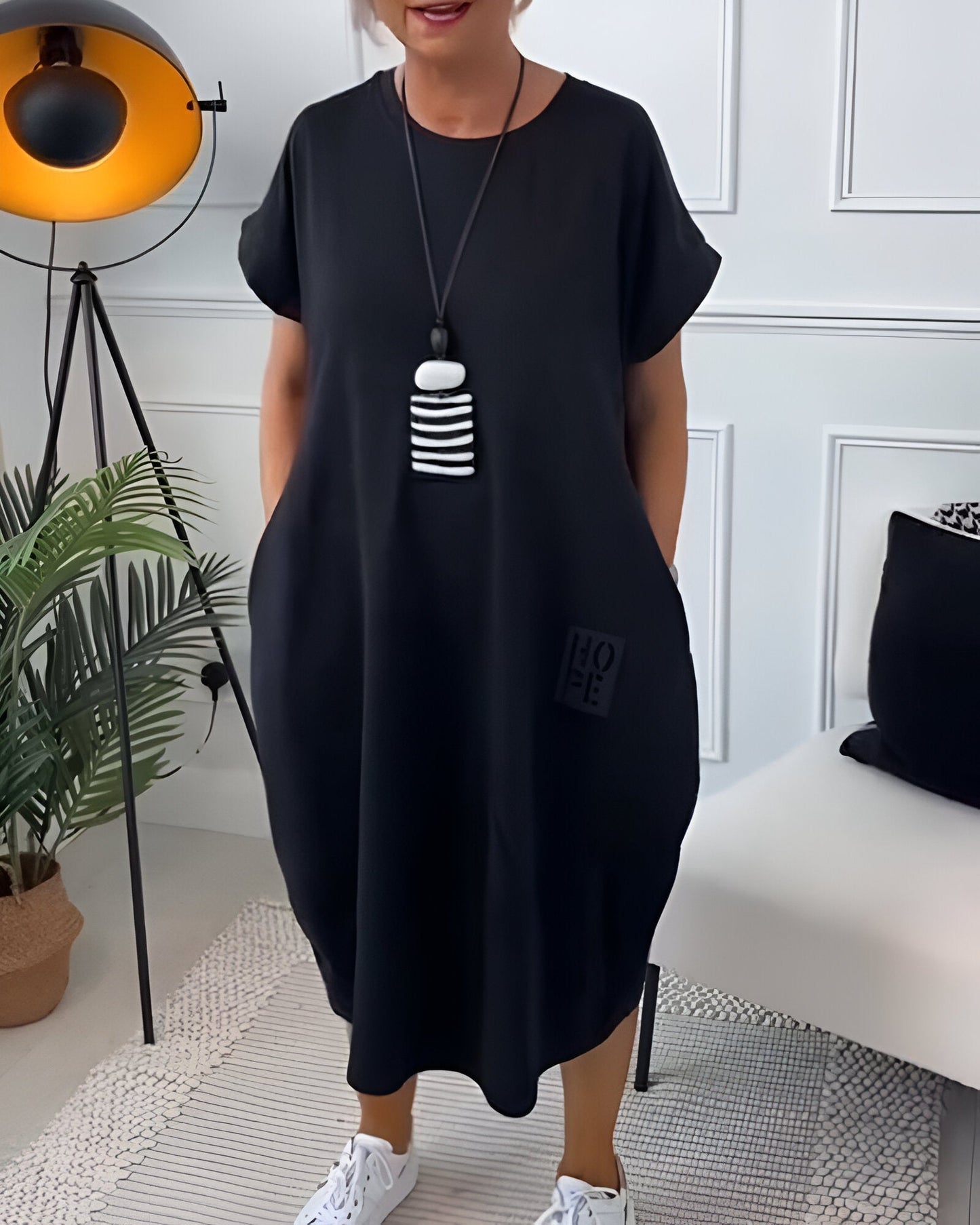 Bessie – Rochie Midi Confortabilă