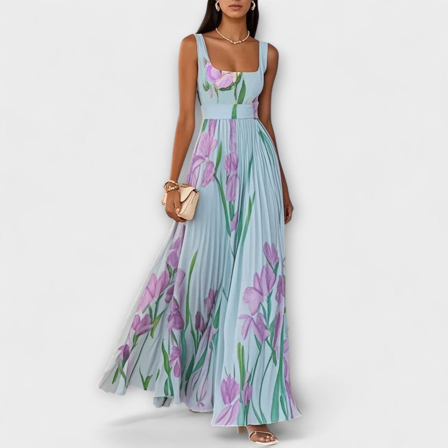 SOFIA – ROCHIE MAXI DE ELEGANȚĂ ÎN FLORILE