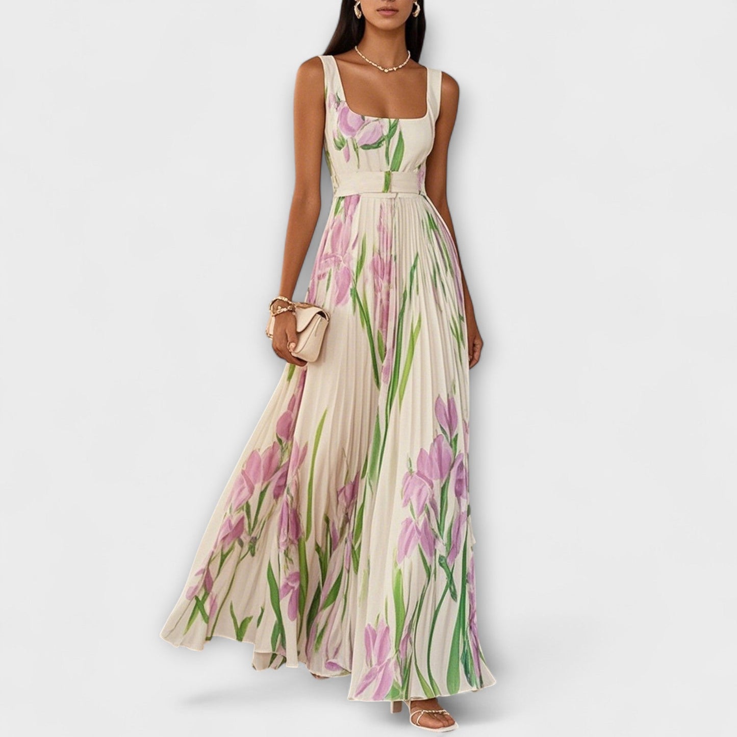 SOFIA – ROCHIE MAXI DE ELEGANȚĂ ÎN FLORILE