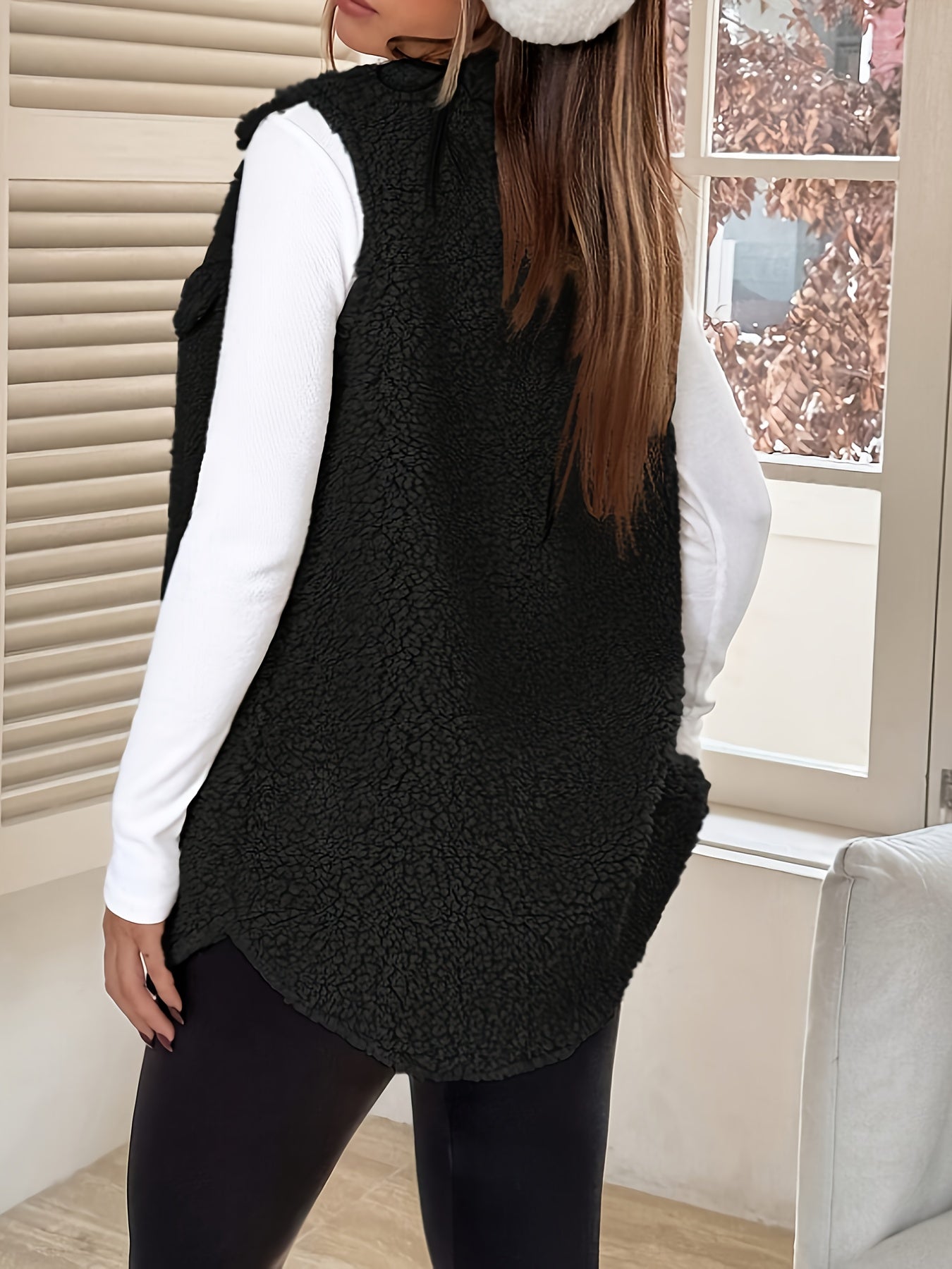 AURA | Vestă Elegantă din Lână Fără Mâneci