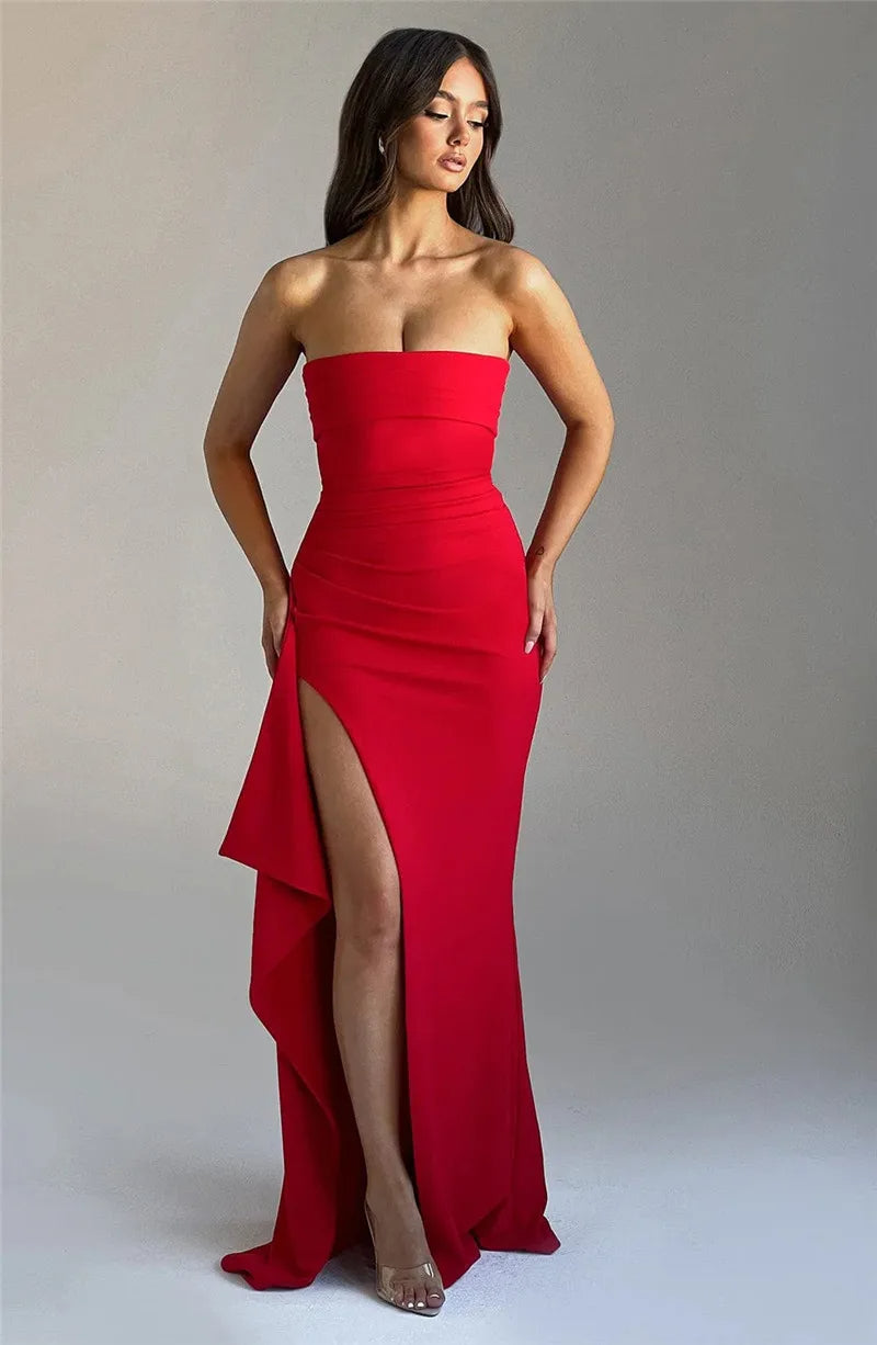 FALLON – ROCHIE MAXI ELEGANTĂ FĂRĂ BRETELE