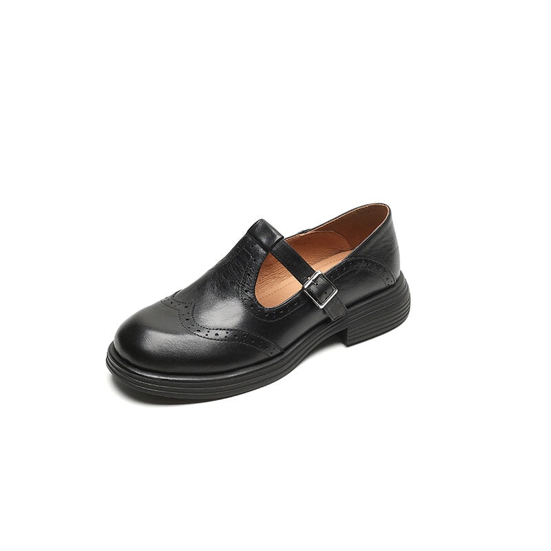 ALINA | Pantofi eleganți Mary Jane din piele