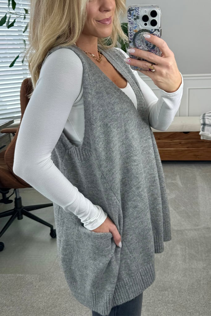 PALOMA – VESTĂ DIN TRICOU CU BUZUNARE CONFORTABILĂ