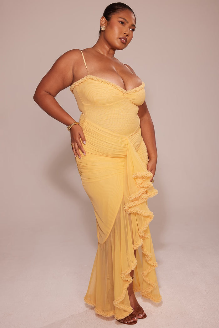 LYDIA – ROCHIE VINTAGE GLAM CU VOLANE