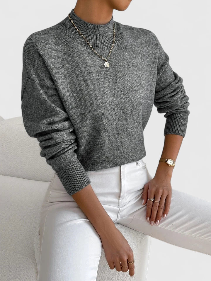 Demetra | Pulover Elegant Cu Guler Înalt