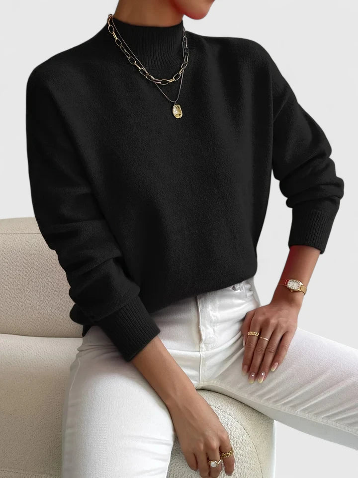 Demetra | Pulover Elegant Cu Guler Înalt