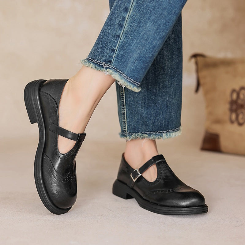 ALINA | Pantofi eleganți Mary Jane din piele
