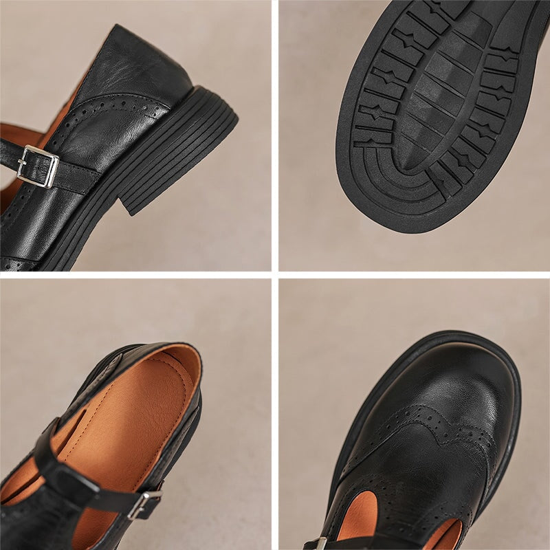 ALINA | Pantofi eleganți Mary Jane din piele
