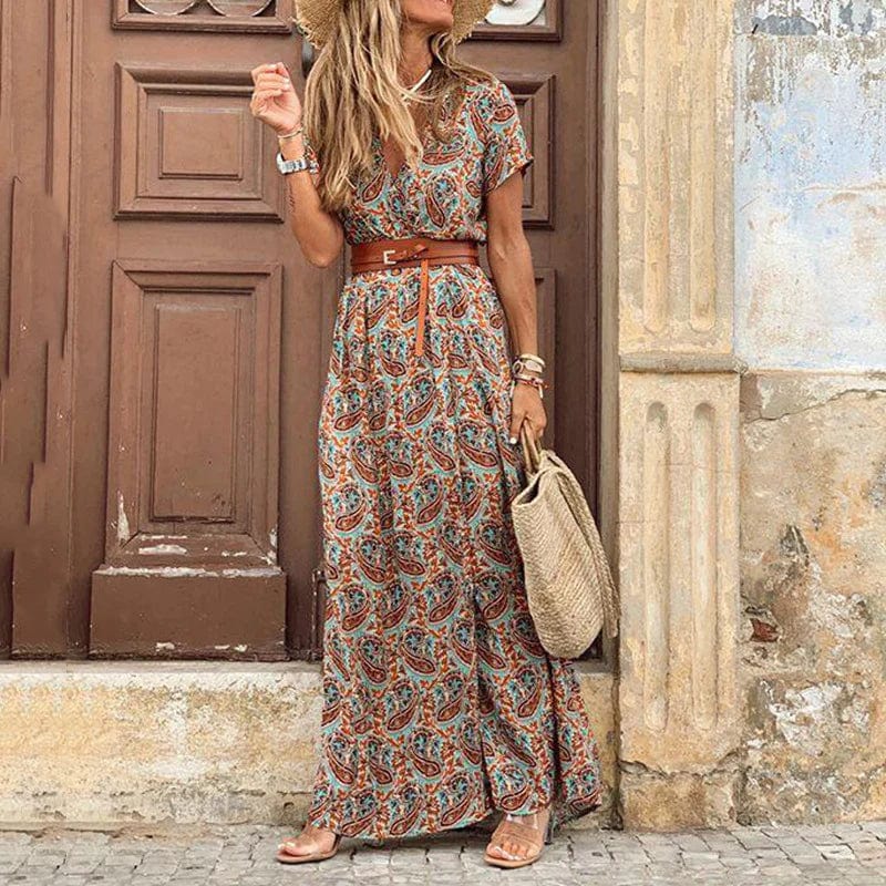 Giselle – Rochie Maxi Ibiza (Include Curea)